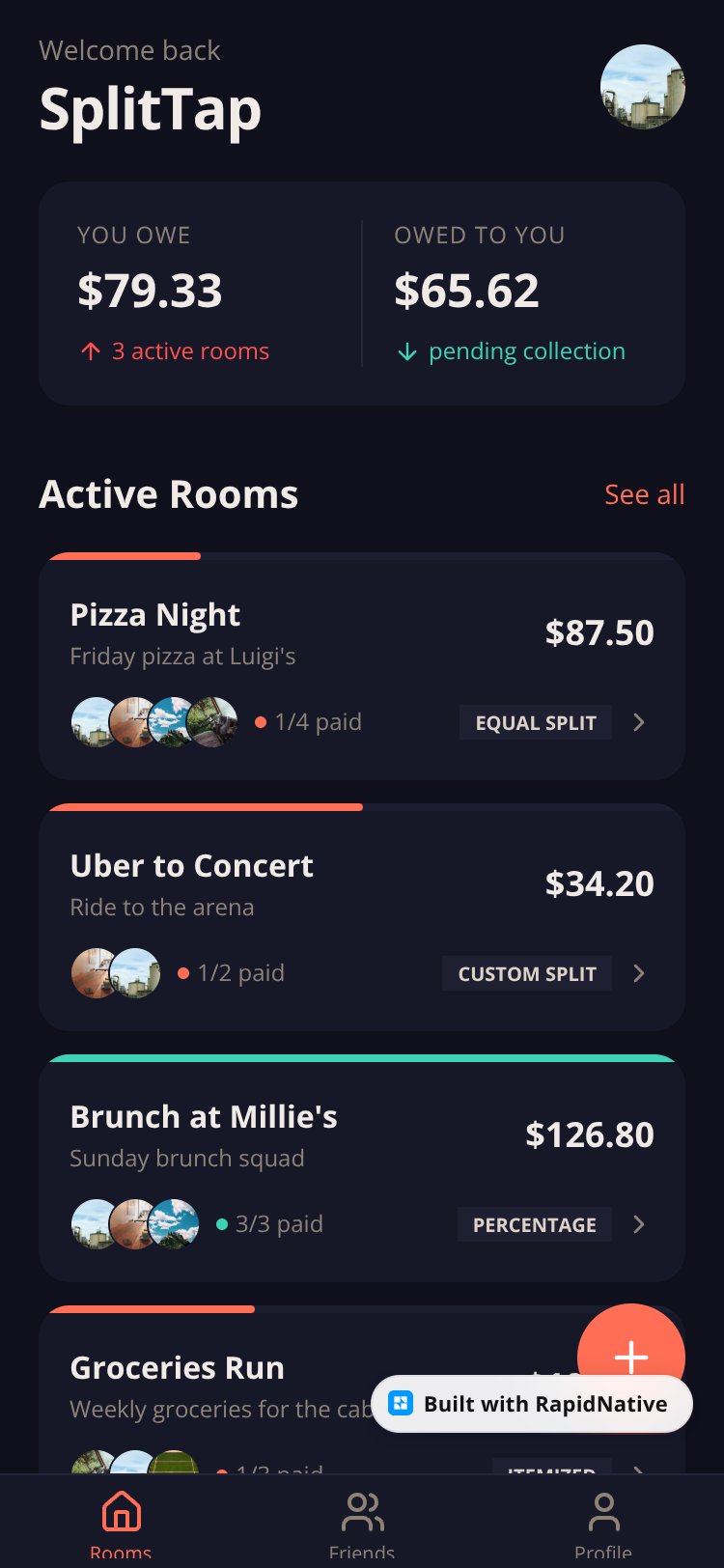 SplitTap screen 3