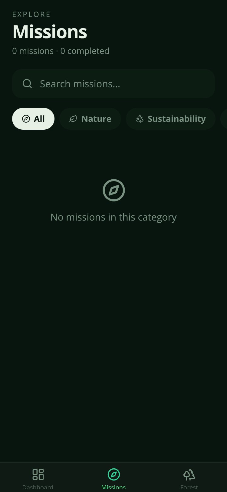 TouchGrass AI screen 1