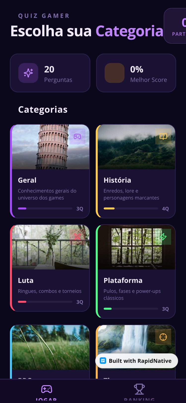 Quiz Gamer screen 3