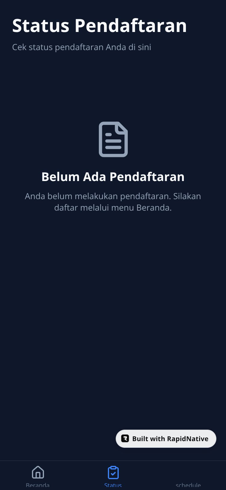 RapidNative App screen 5
