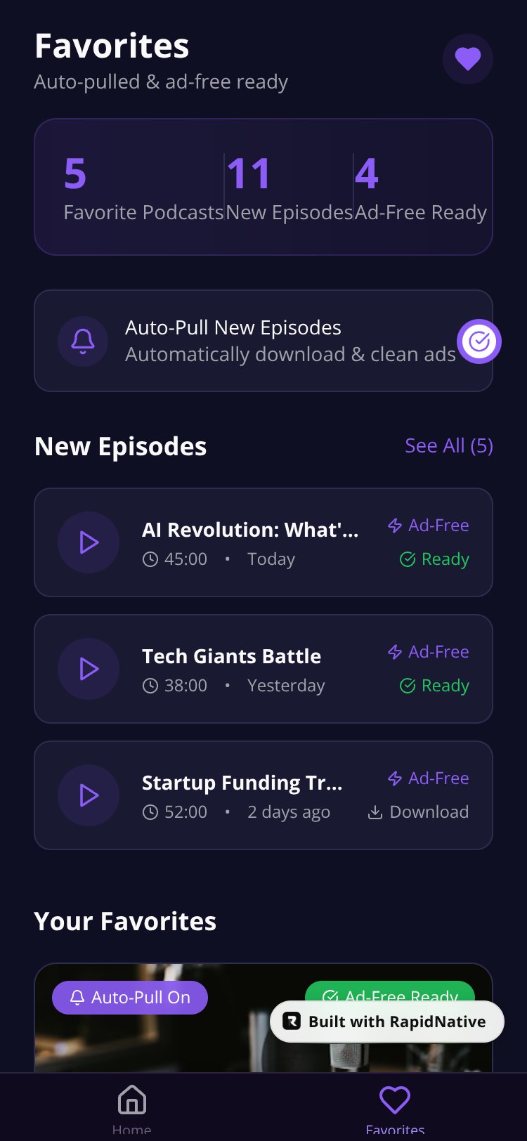 SkipCast screen 1