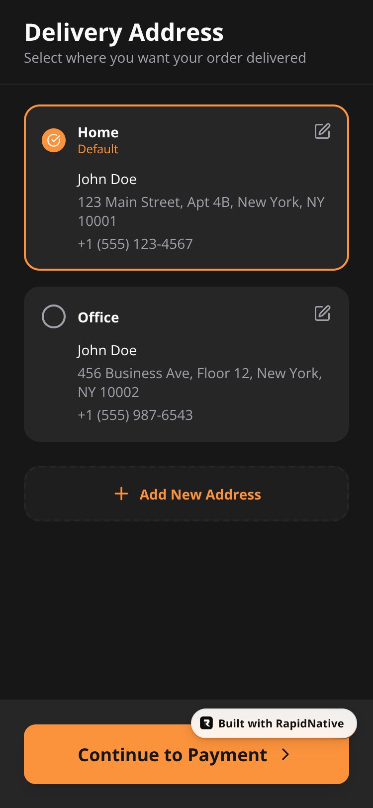 CraveDash screen 5