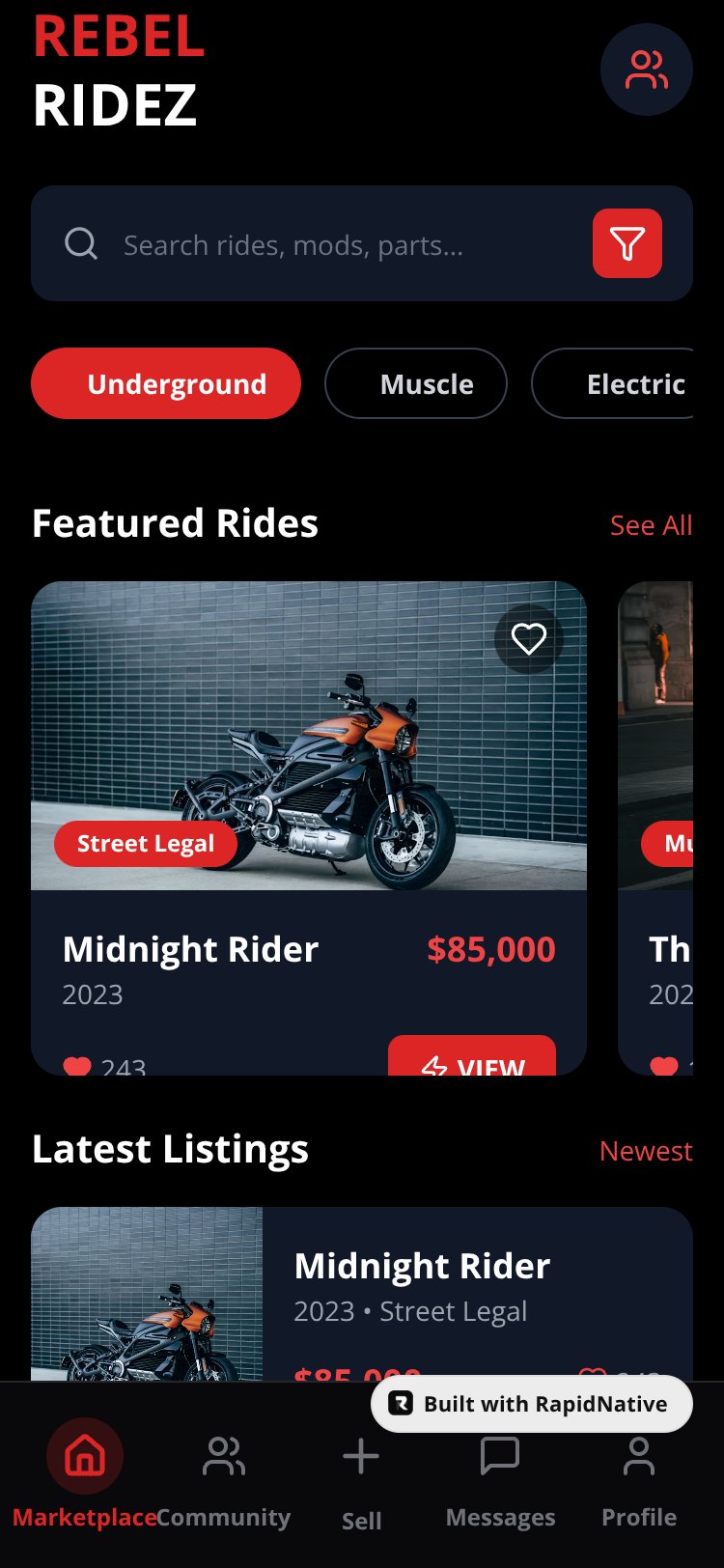 Rebel Ridez Copy screen 5