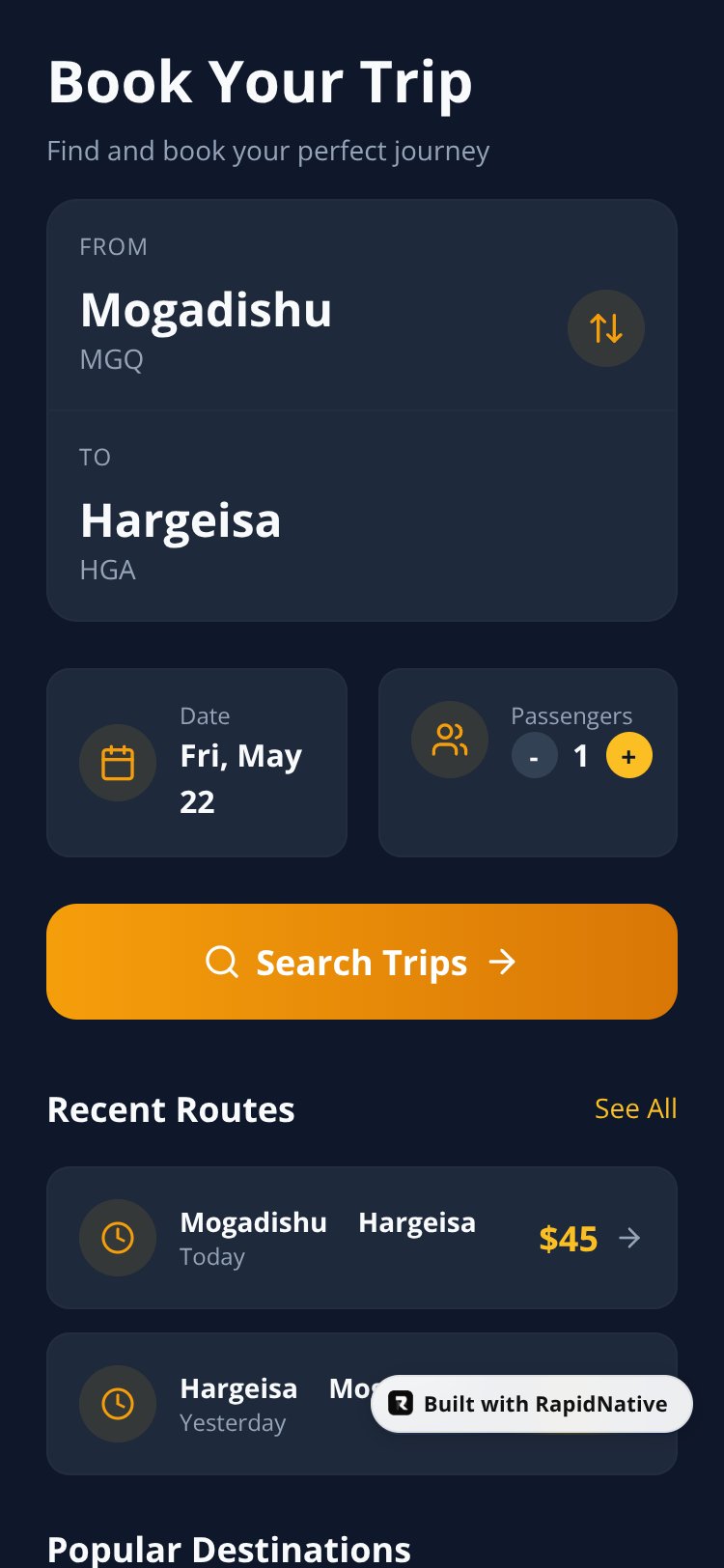 SwiftBase screen 3