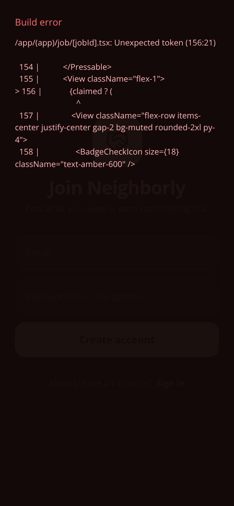 Neighborly Copy screen 1