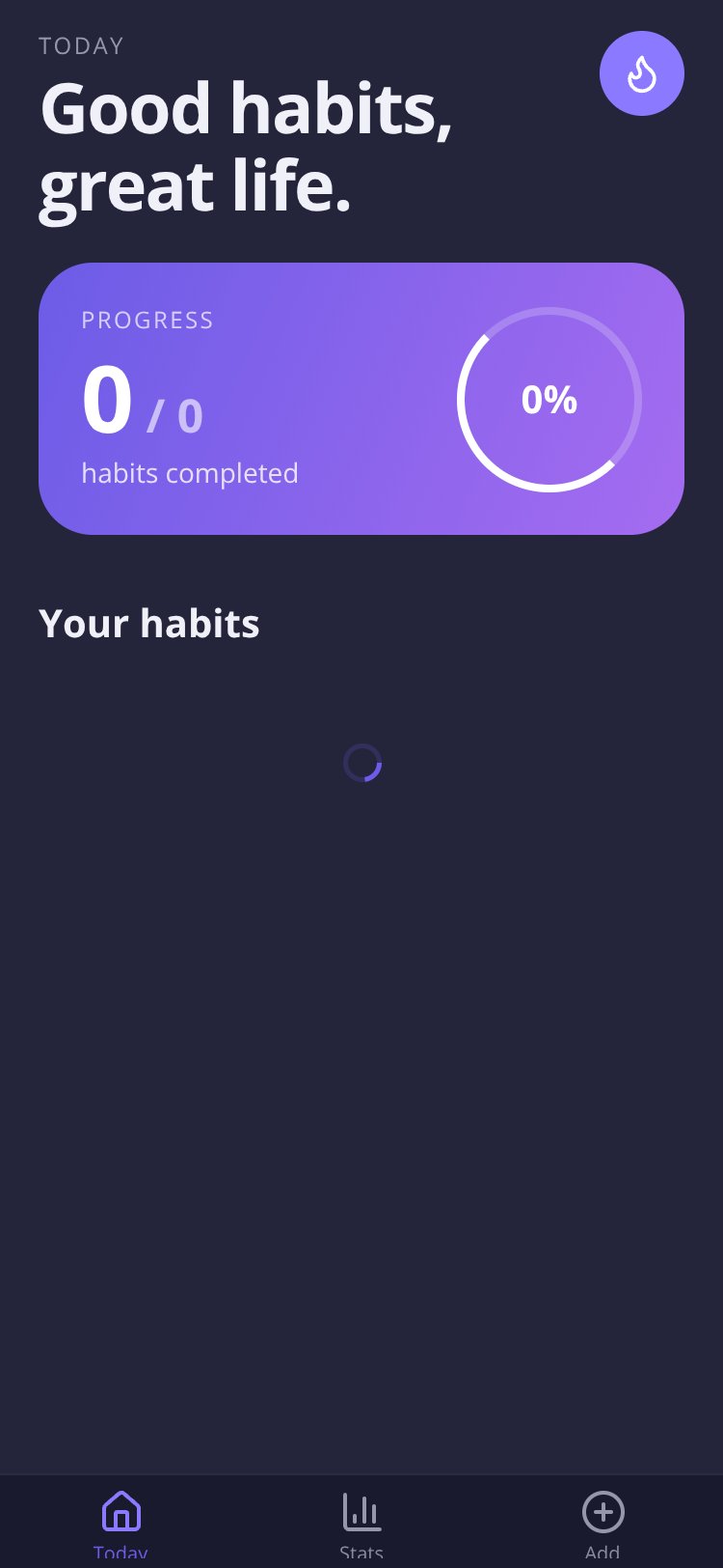 Habit Tracker screen 4