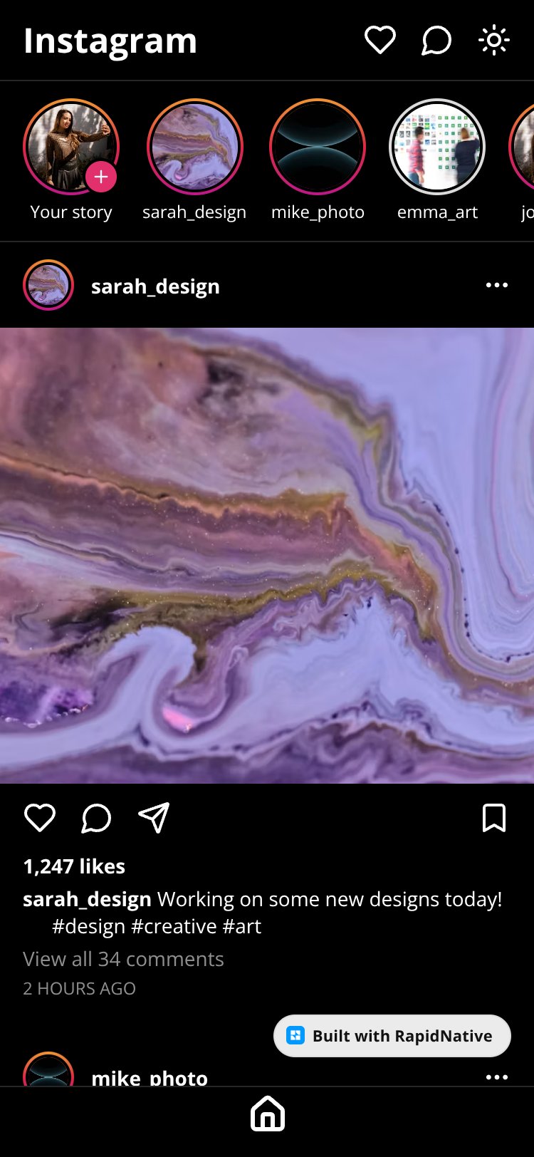 Instagram Original screen 1