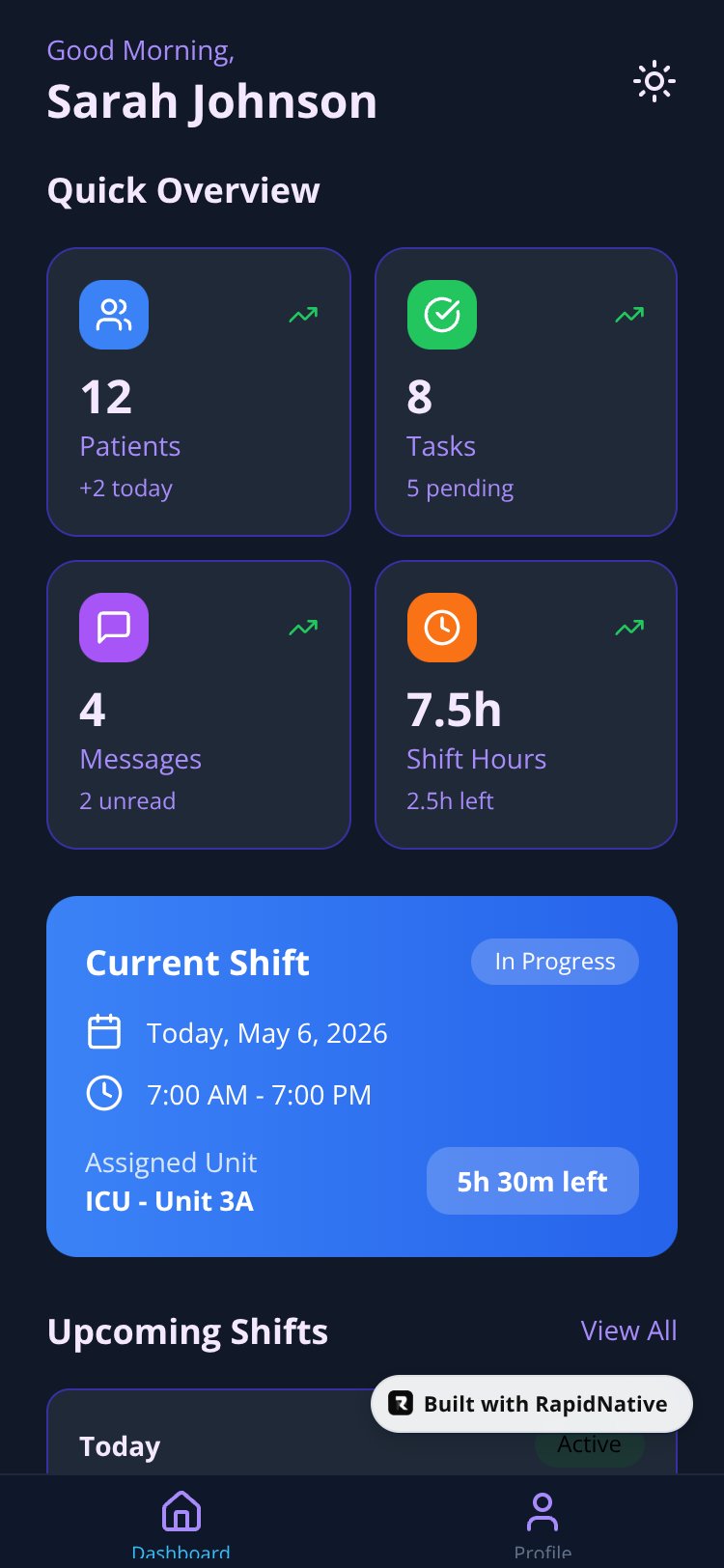 NurseDash screen 2