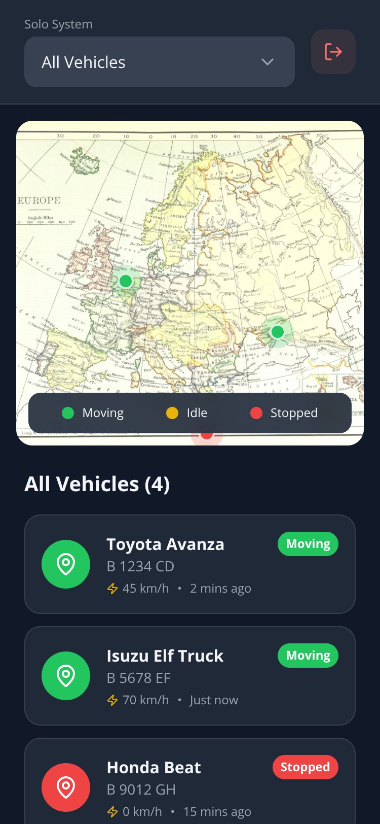 FleetTrack Pro screen 1