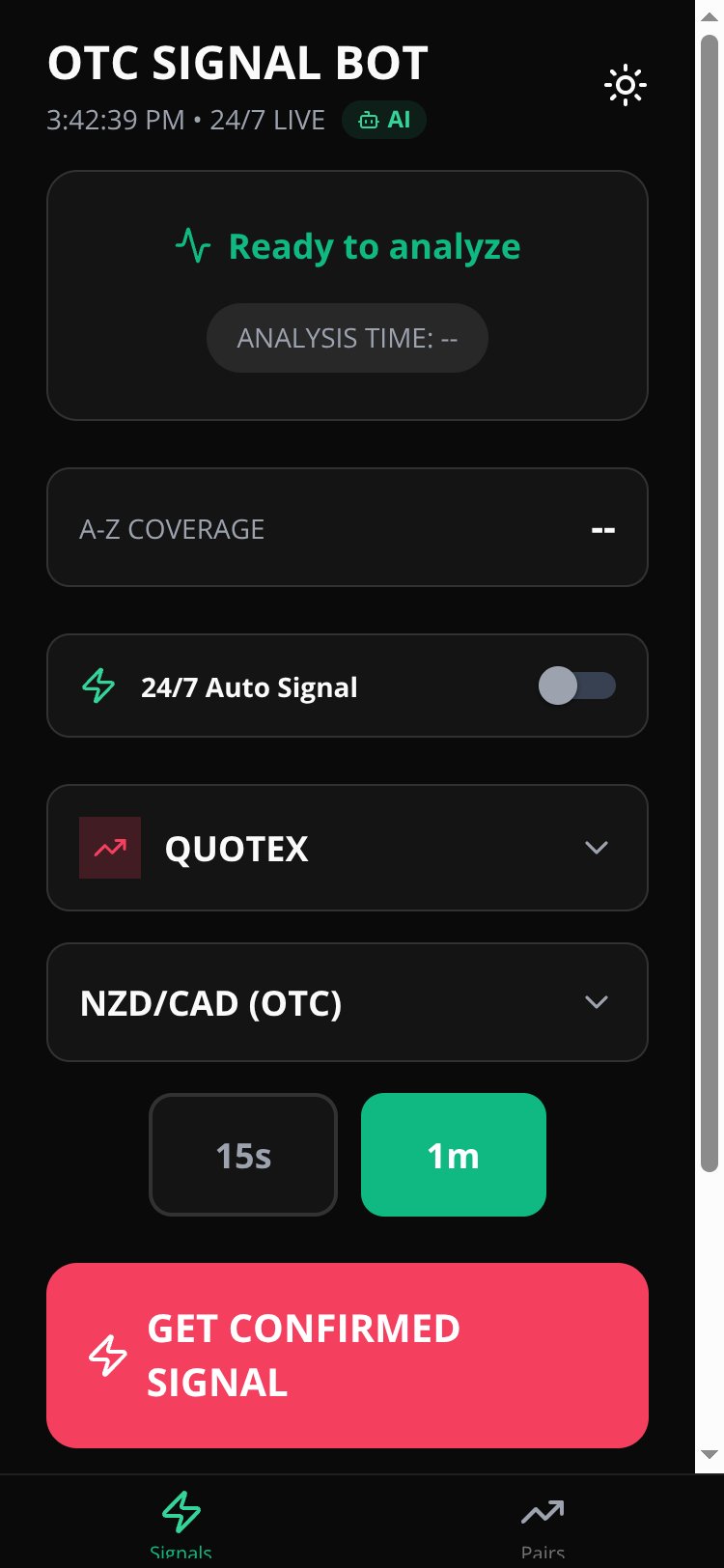 Quotex OTC Signal Pro Copy screen 1