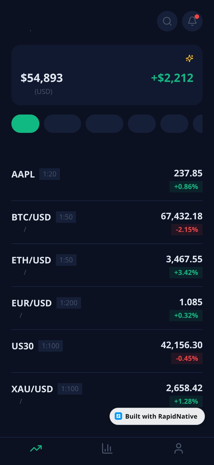 TradePro screen 2