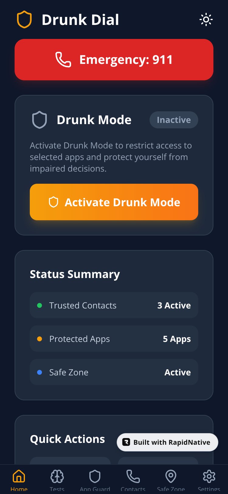Drunk Dial screen 3