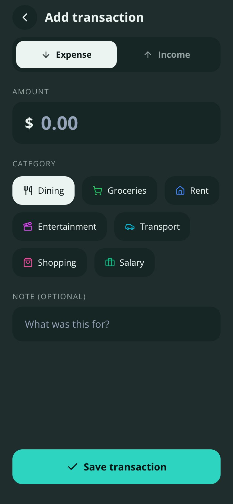 Ledger screen 3