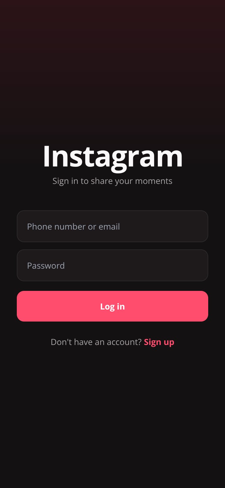 Insta screen 1