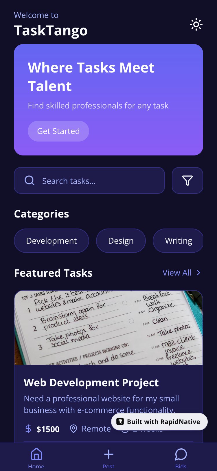 TaskTango screen 2