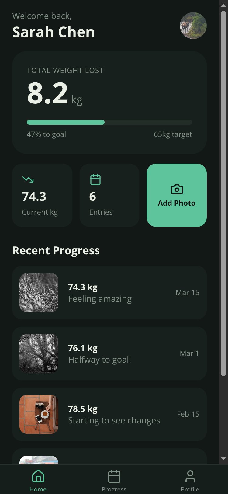 RapidNative App screen 2