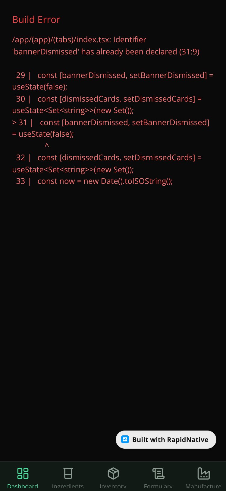 Cosmetic GMP screen 4