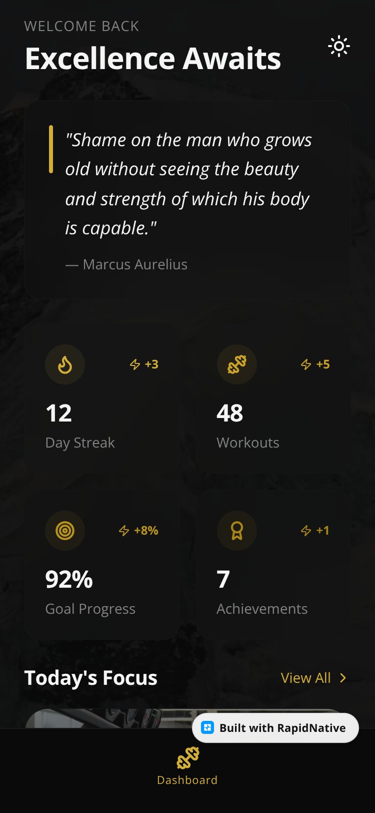 Workout Locker screen 1