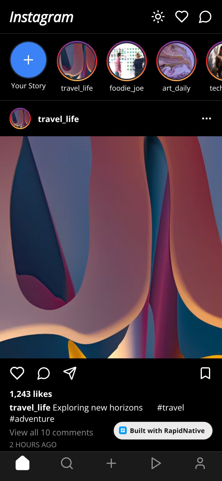 Instagram screen 2