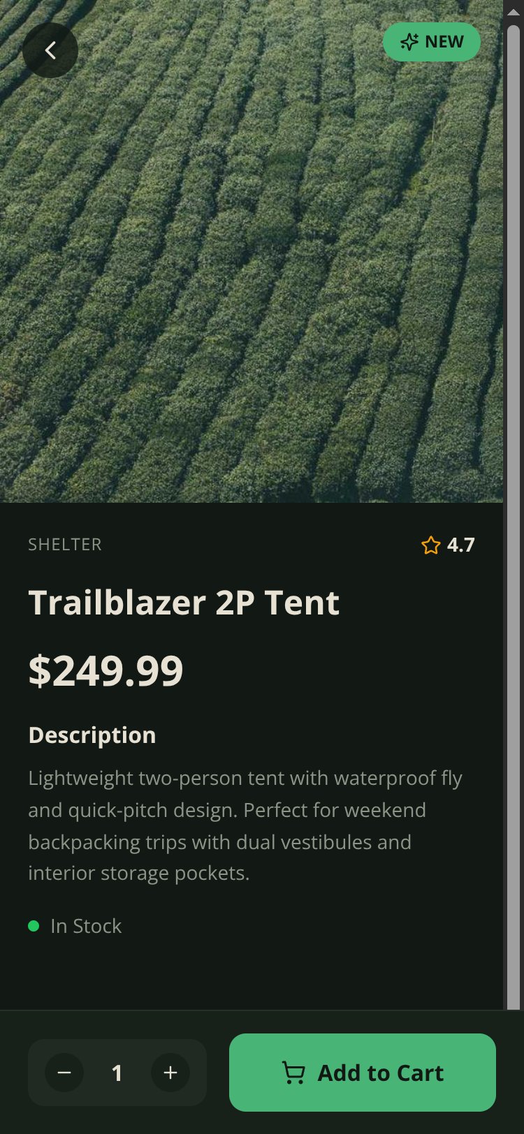 Camplife screen 4