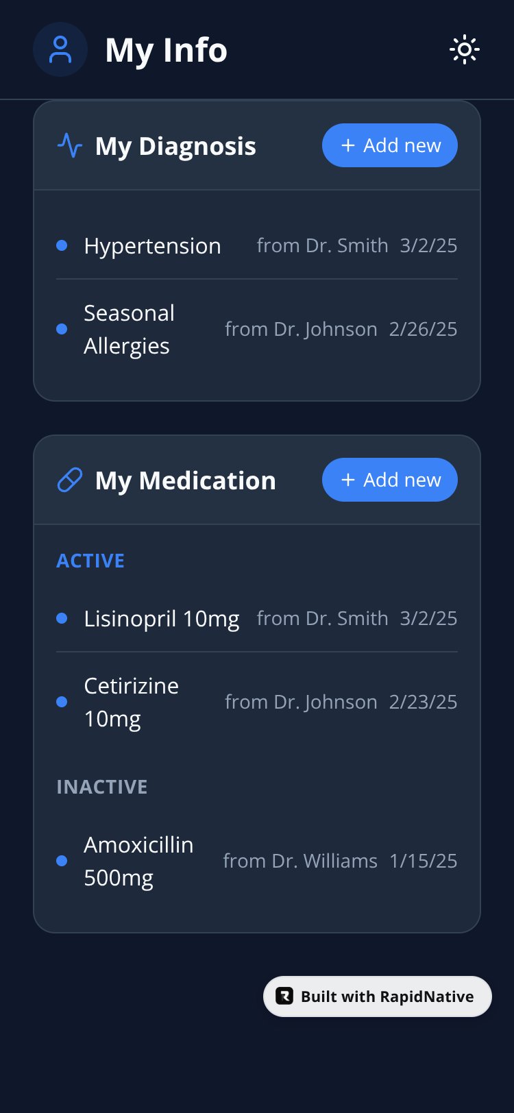 SwiftBase screen 1