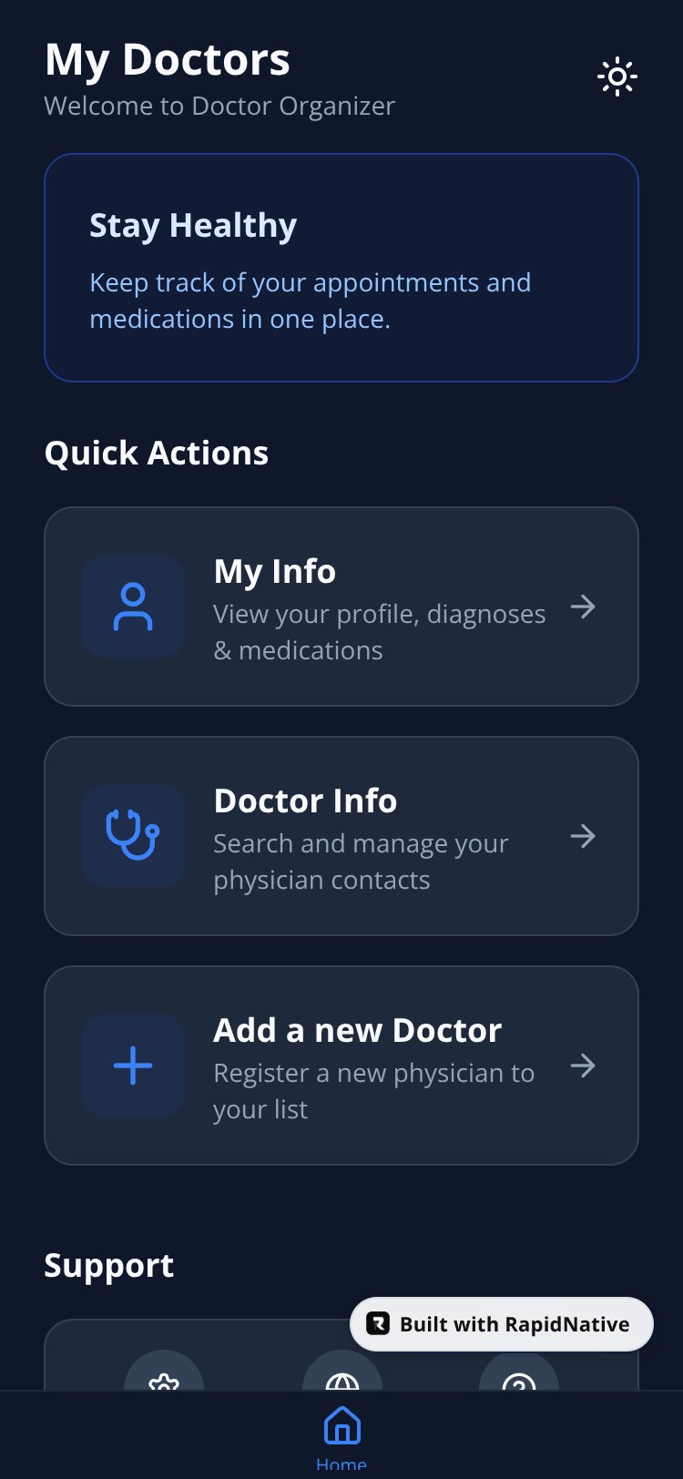 SwiftBase screen 2