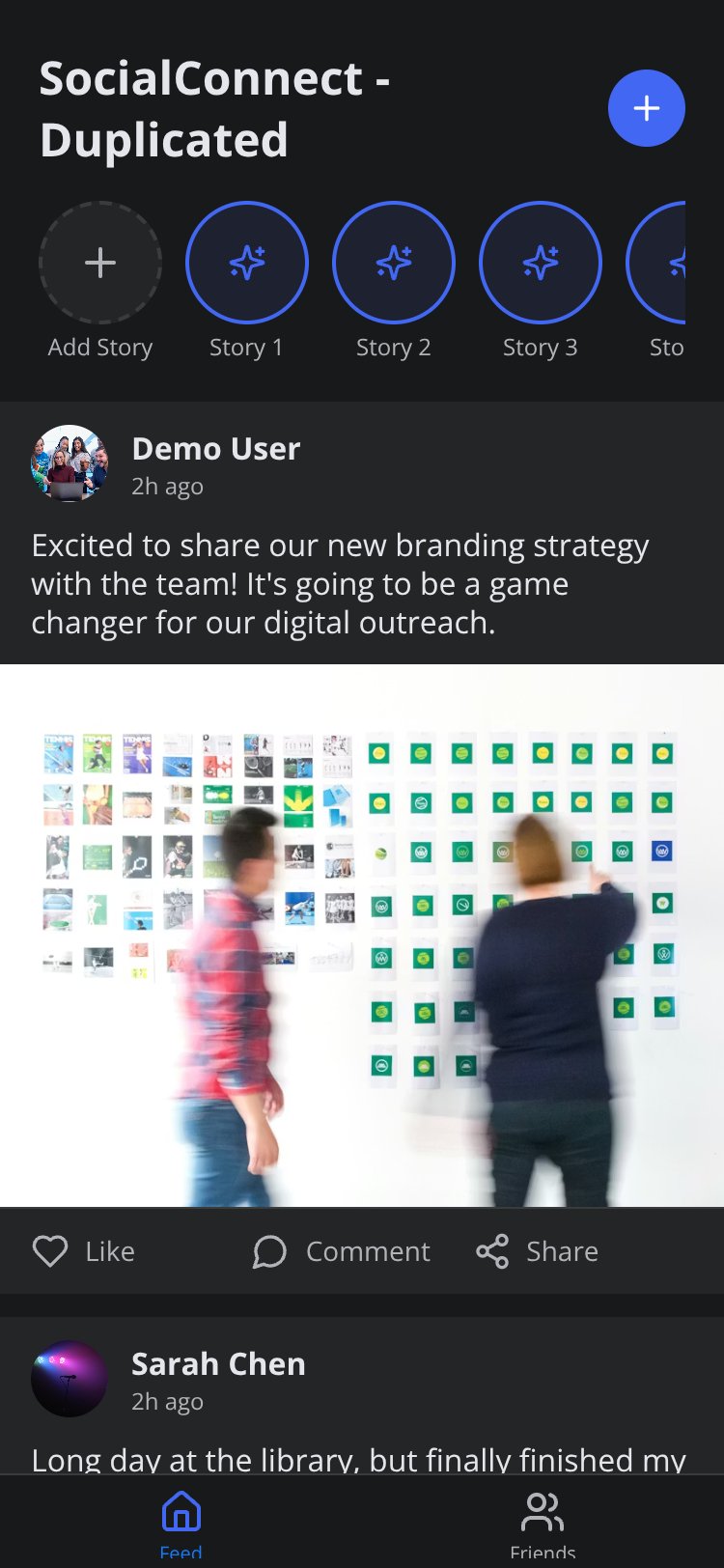 SocialConnect - Duplicated screen 3