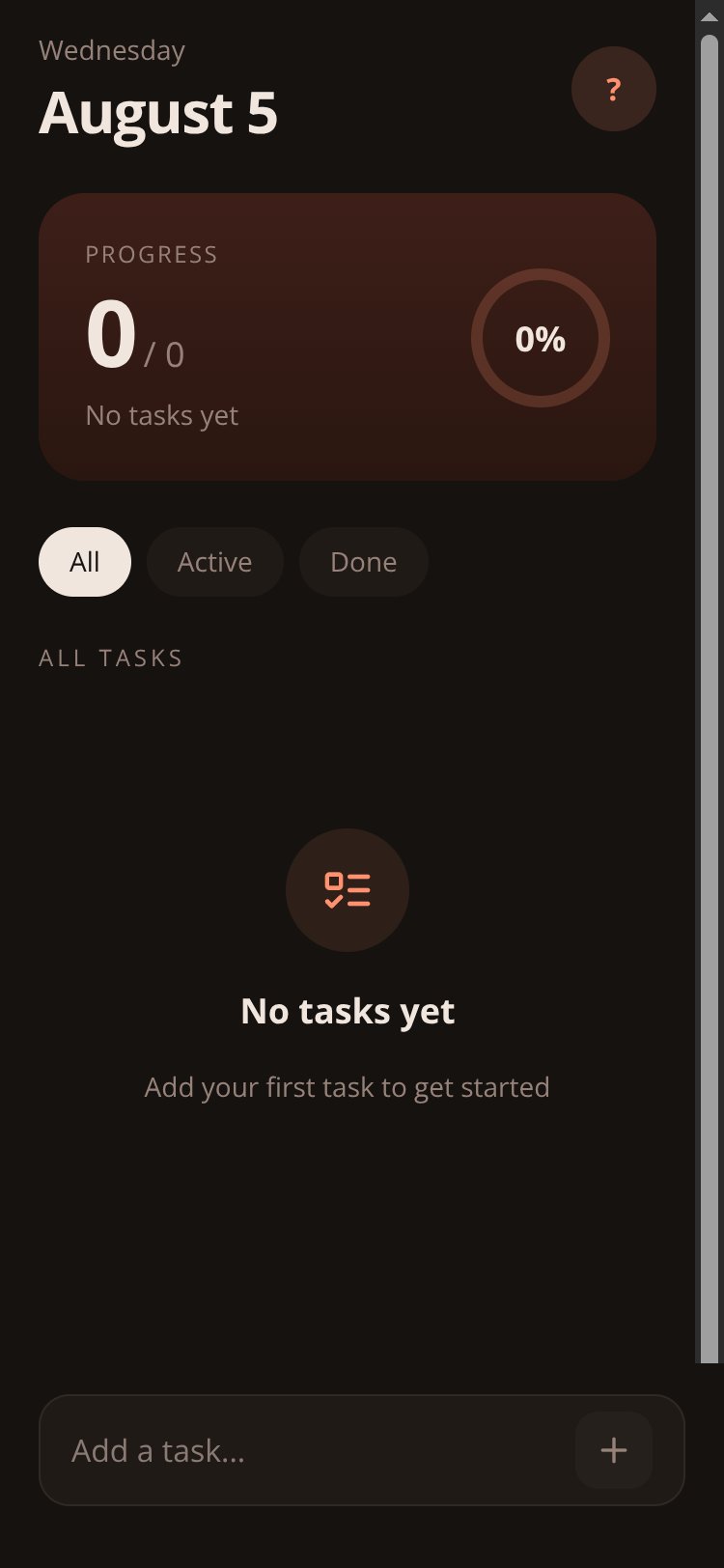 Todo screen 1