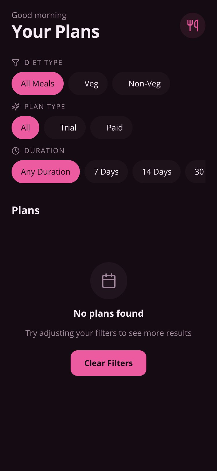 MealPlan screen 3