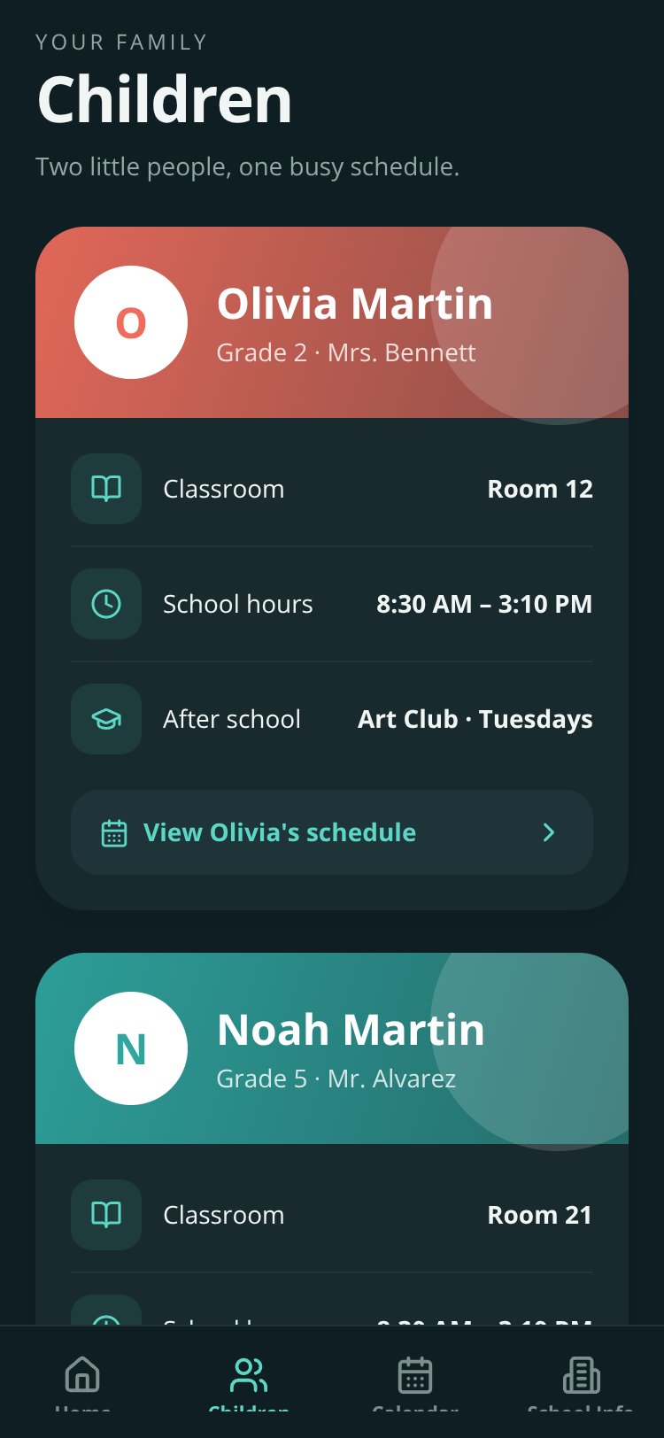 SchoolPocket screen 2