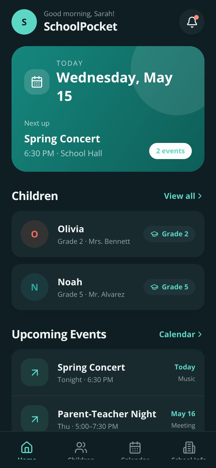 SchoolPocket screen 3
