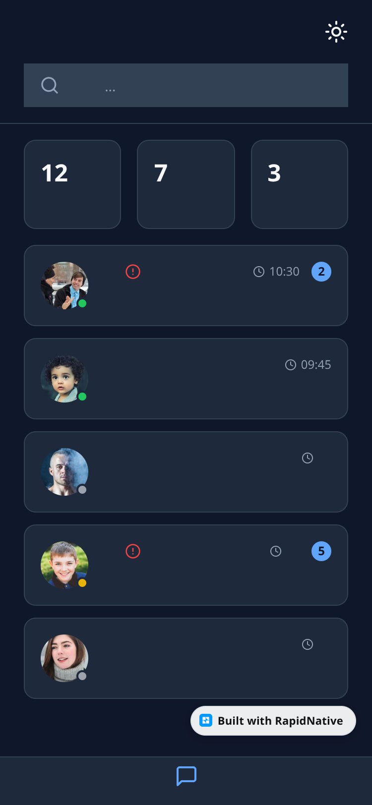 CustomerConnect screen 1