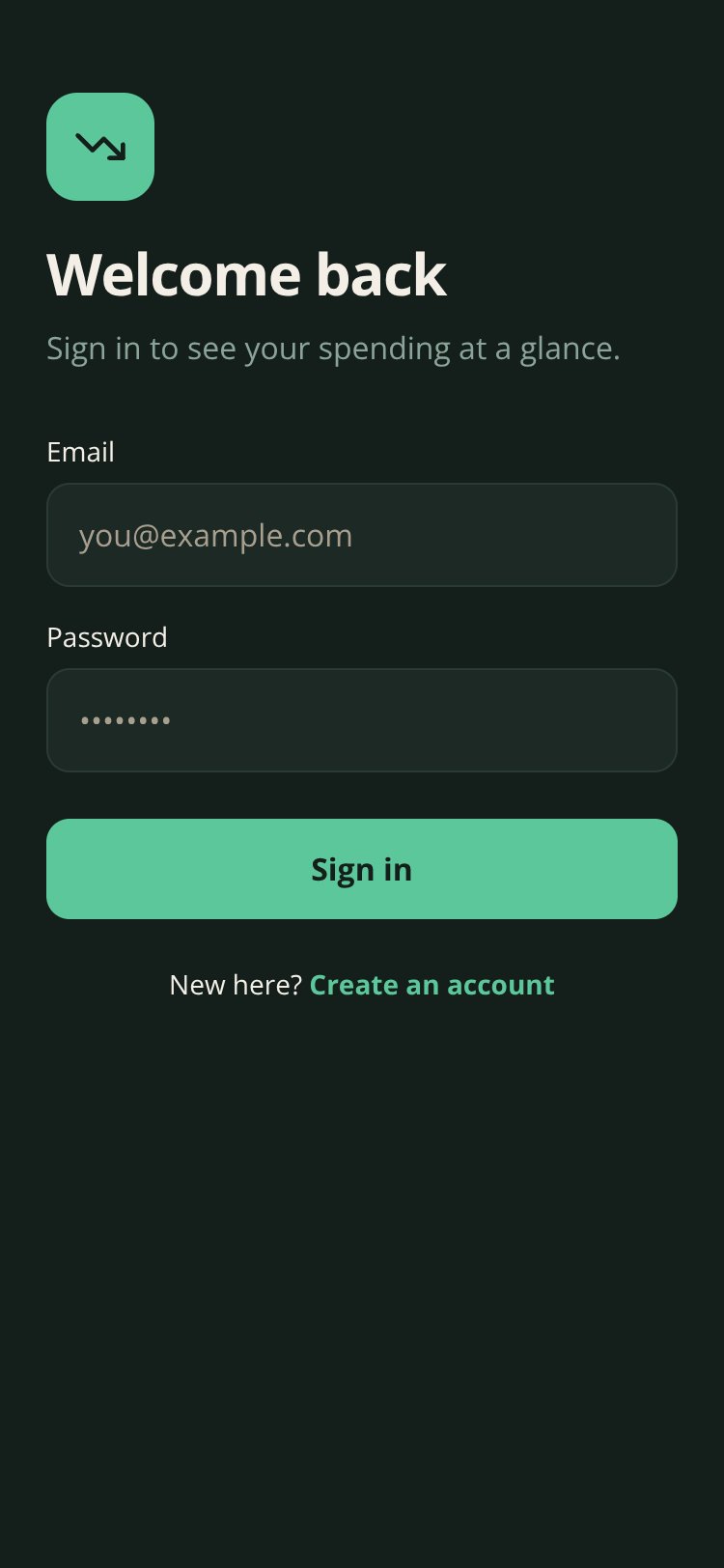 Ledger screen 1