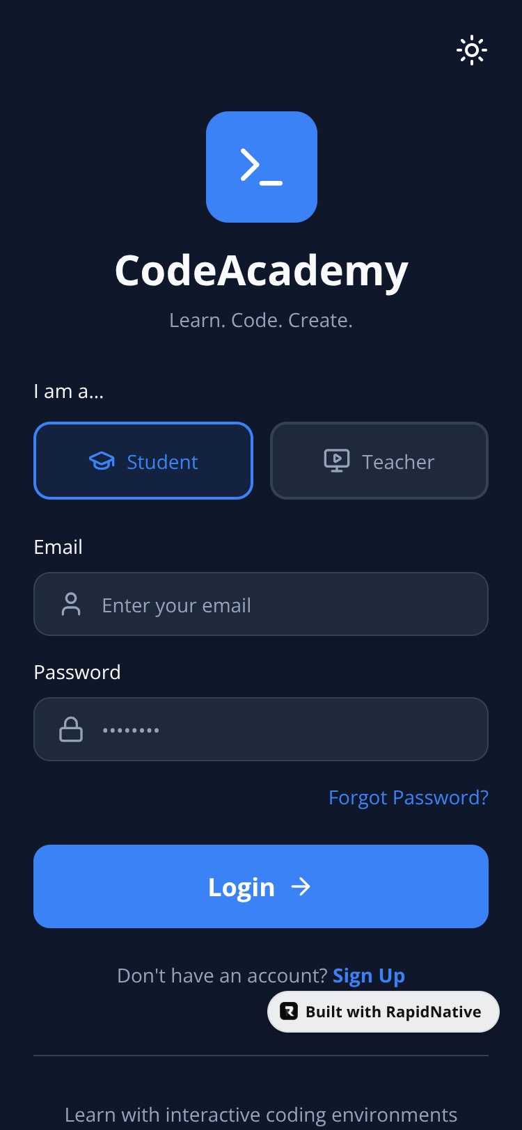 CodeAcademy LMS screen 2