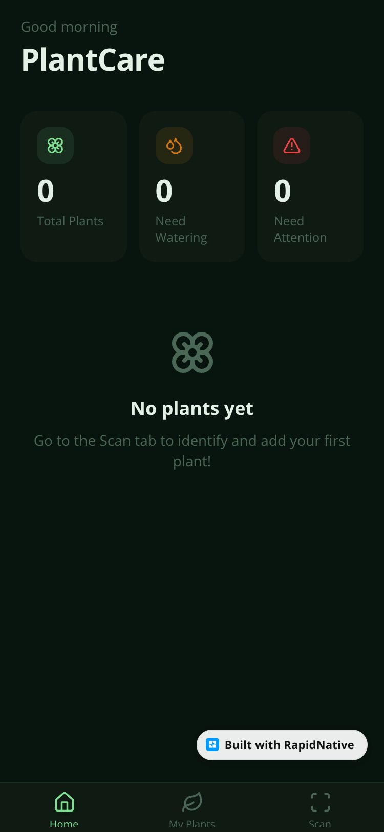 PlantCare screen 1