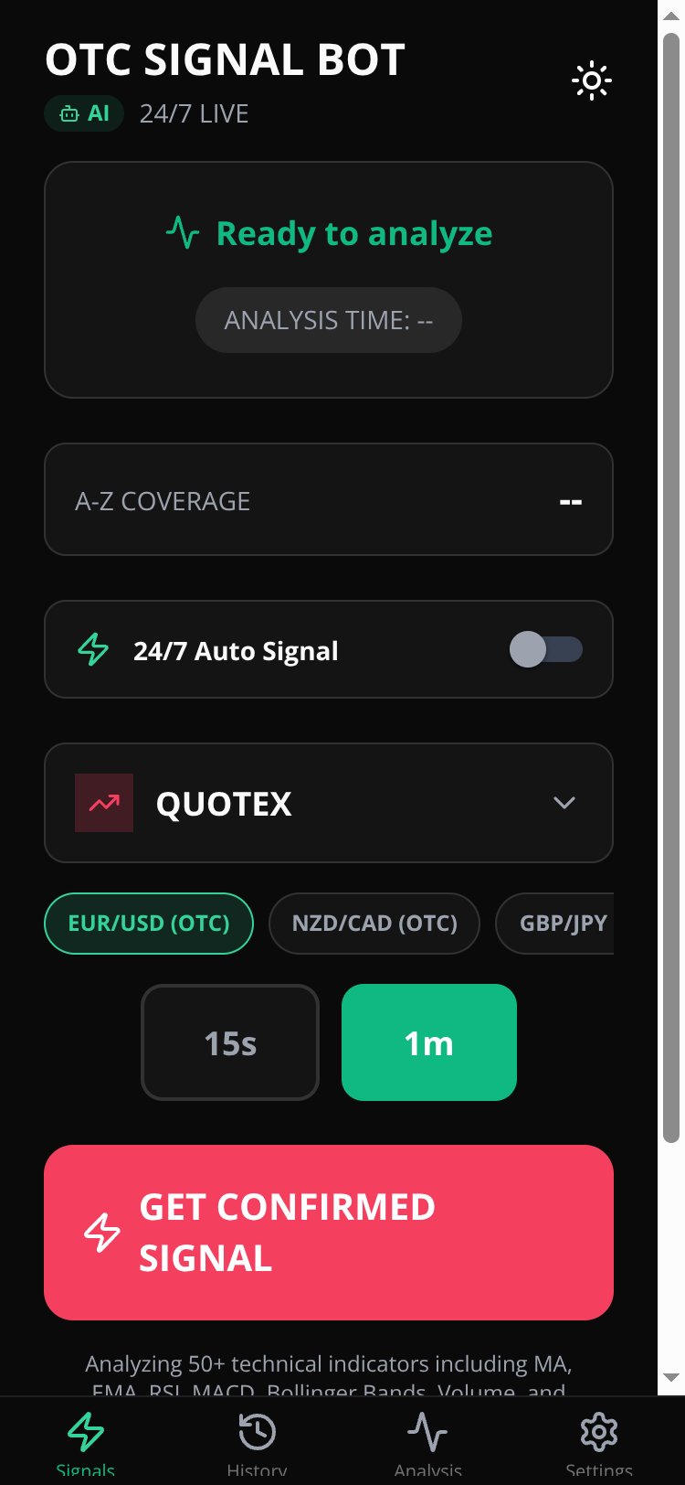 Quotex OTC Signal Pro Copy screen 1