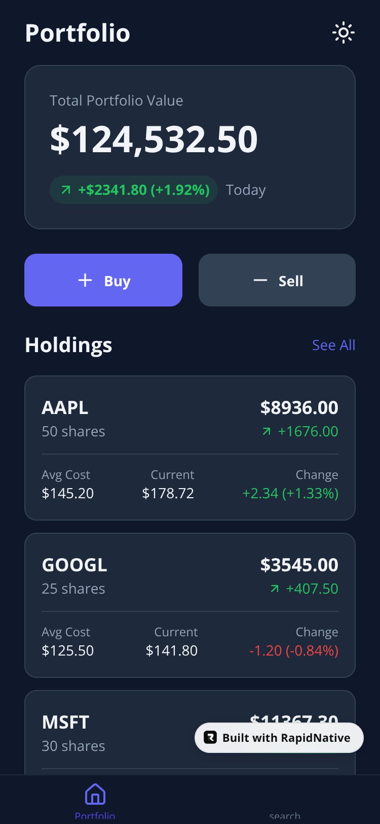 StockMaster Pro screen 1