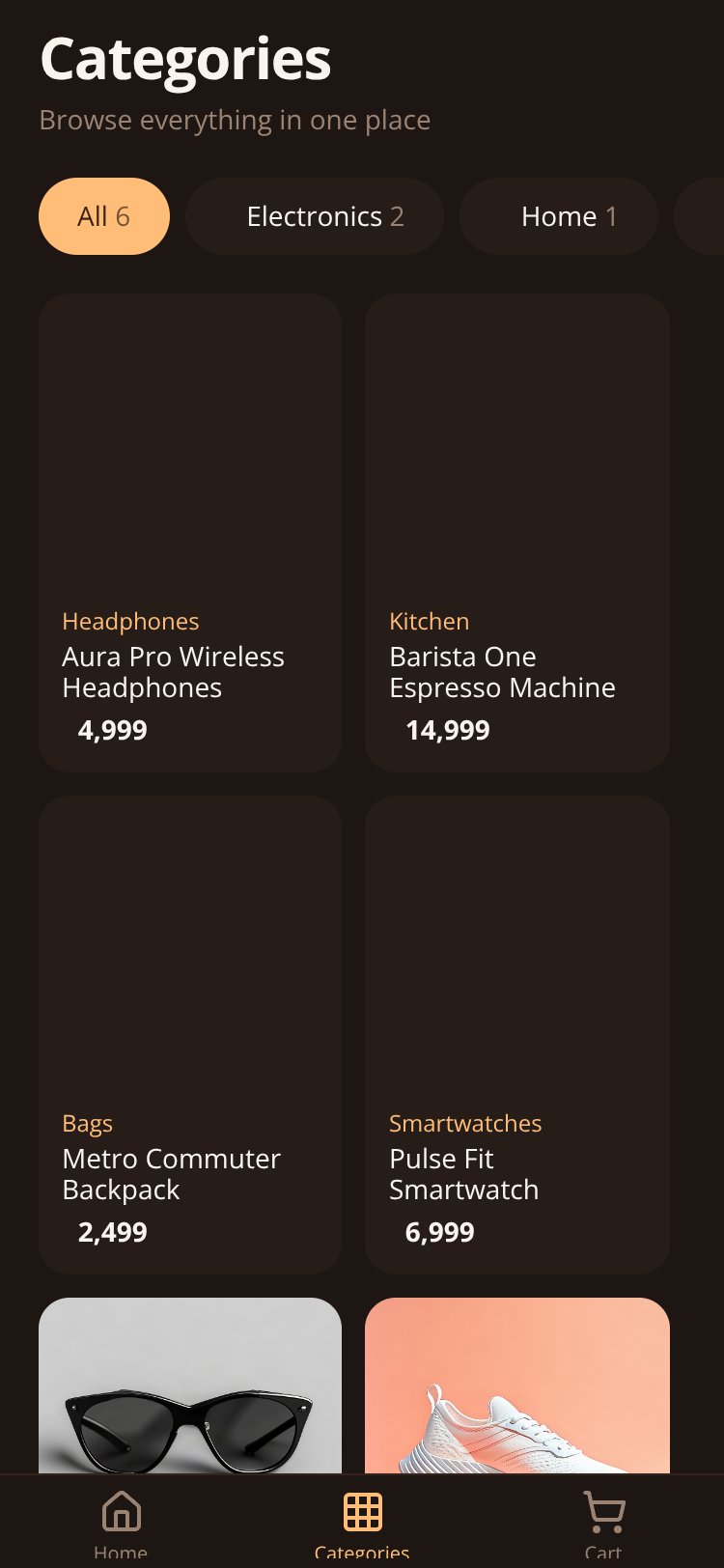 Bazaar screen 3