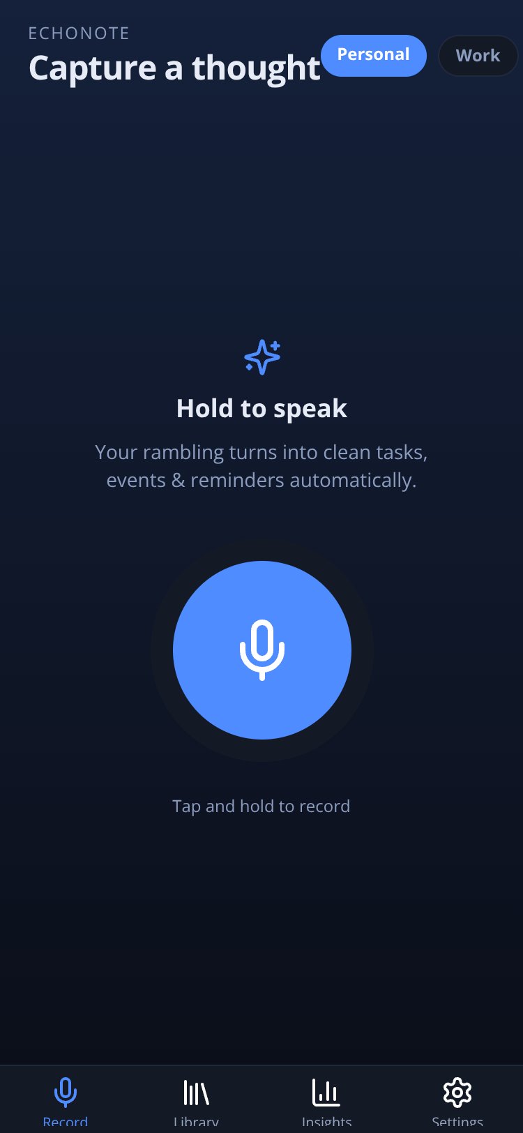 EchoNote screen 3