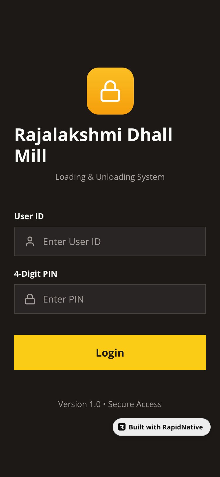 Rajalakshmi Dhall Mill screen 3