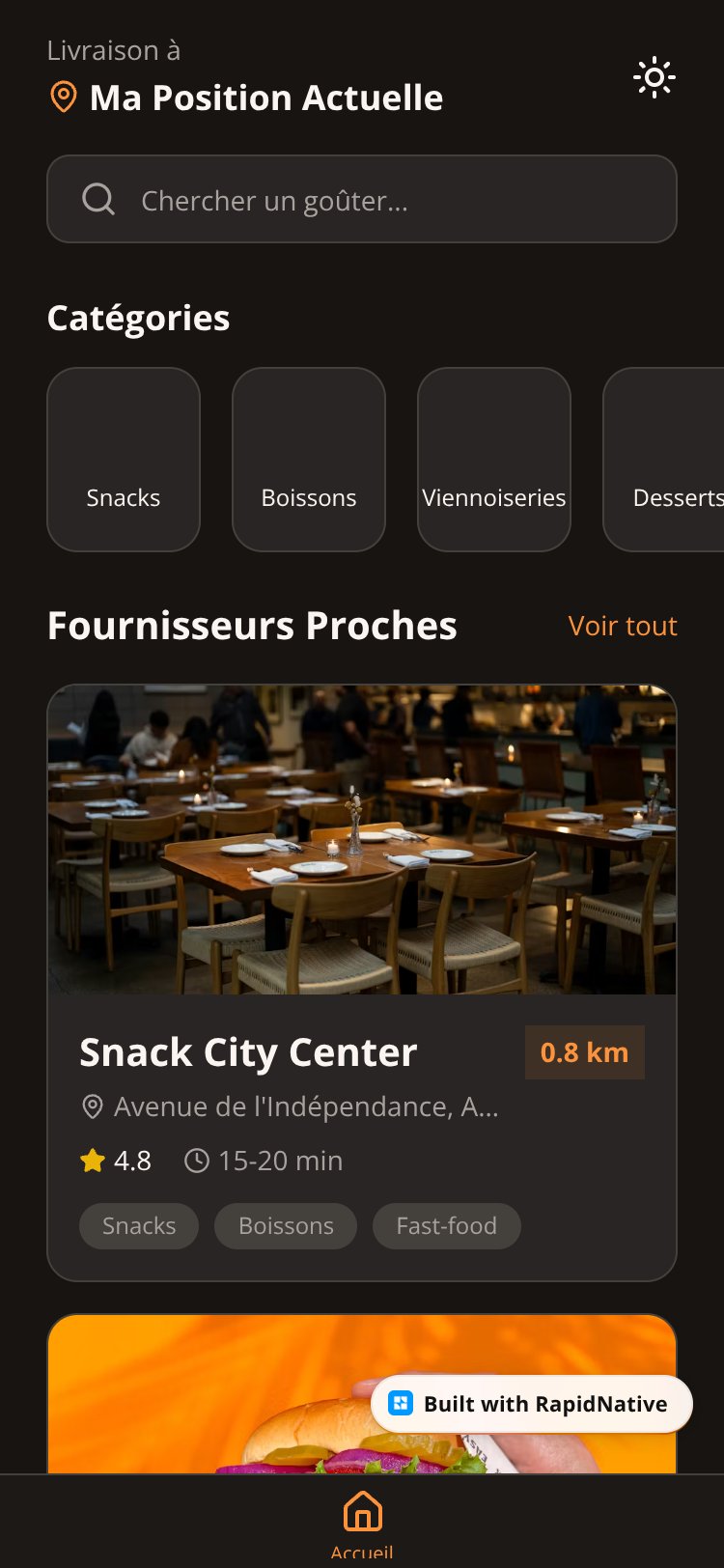 E-Goûter screen 1