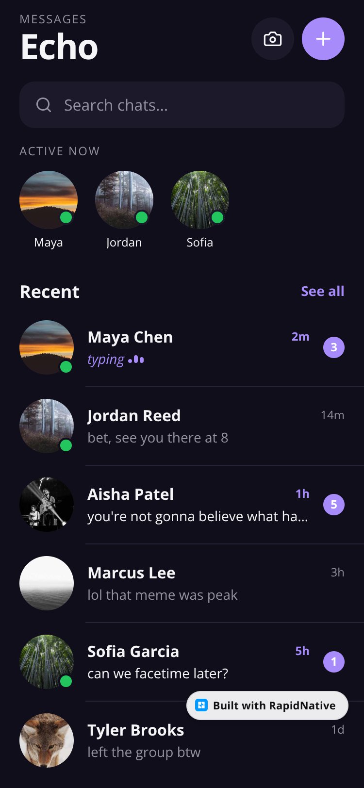 Echo screen 1