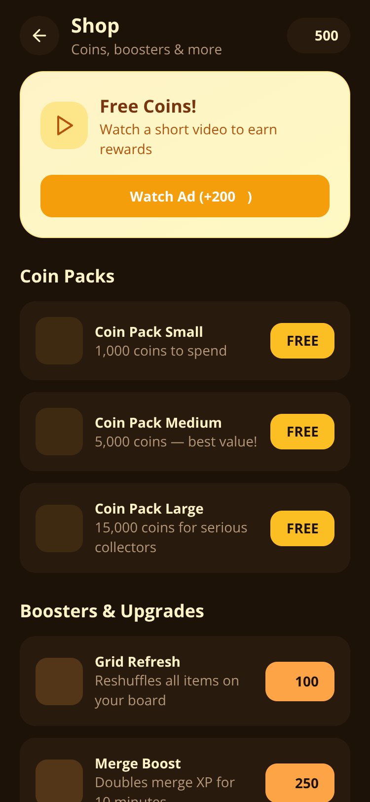 Collect King screen 2