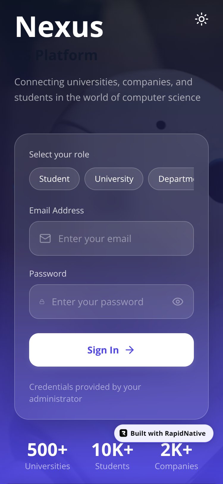 NexusCS screen 1