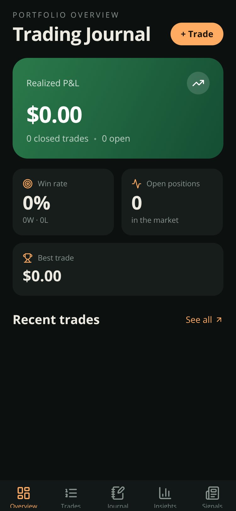 TradeMind screen 1