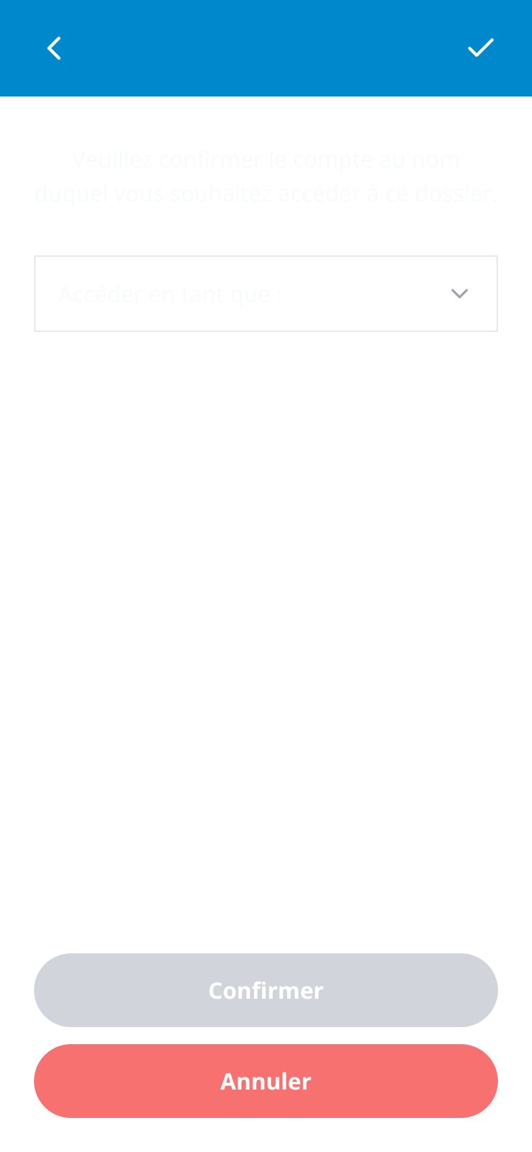 Confirm Compte screen 1
