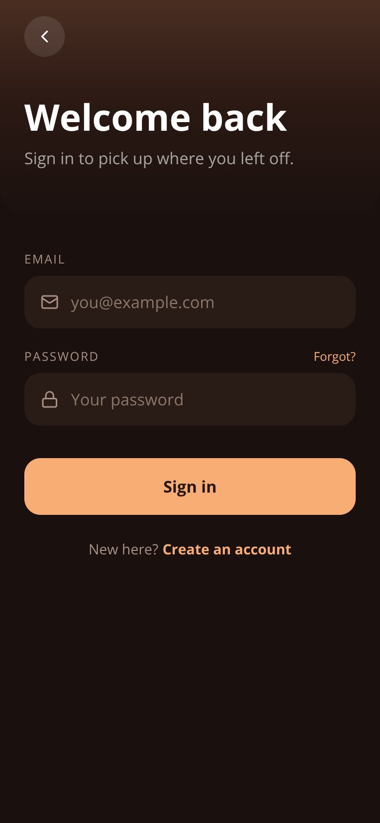 Ember Chat screen 1