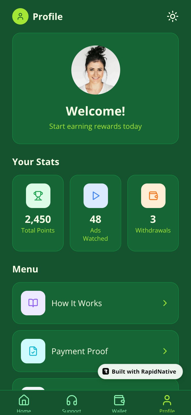 Ads to Reward screen 2