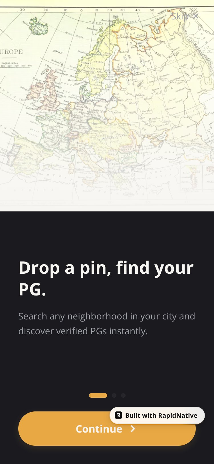 NestFind screen 1