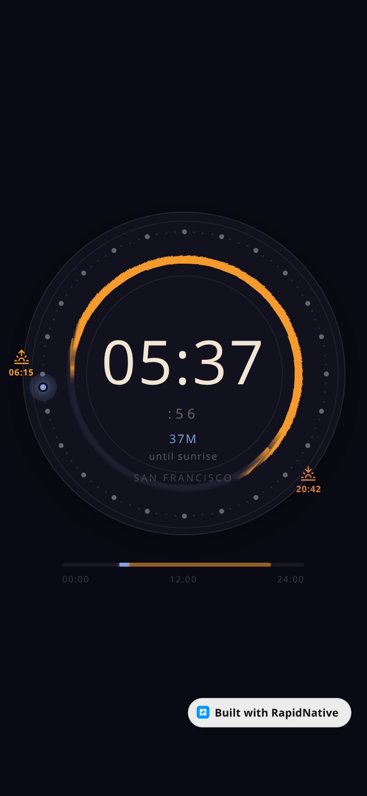 Solar Watch screen 1